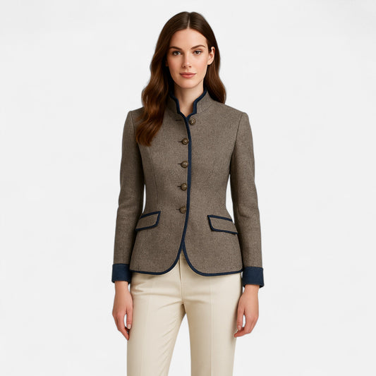 Velmonti Mode | Women’s Elegant Minimalist Long Sleeve Blazer