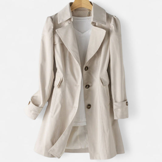 Velmonti Mode | Women’s Classic Belted Mid-Length Trench Coat