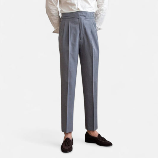 Velmonti Mode | Men’s Savile High-Waisted Pleated Trousers