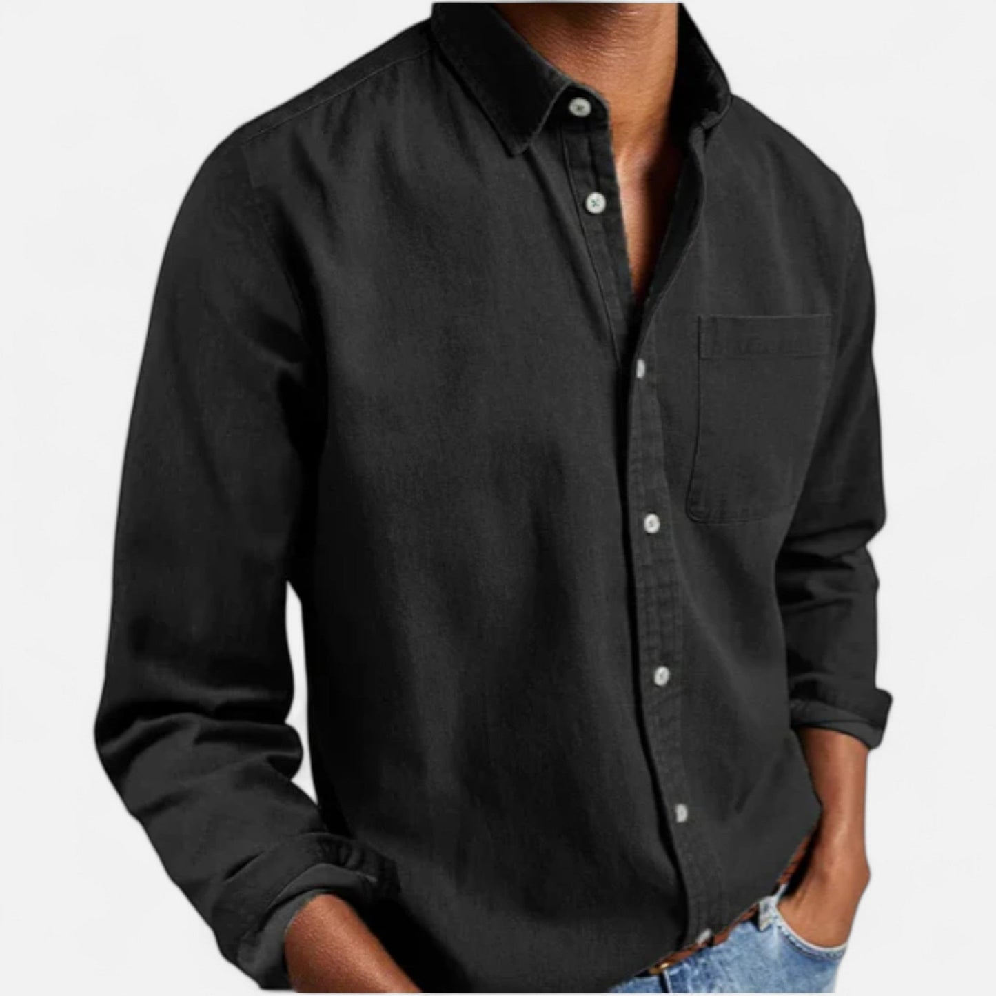 Velmonti Mode | Men’s Estate Cotton Denim Shirt