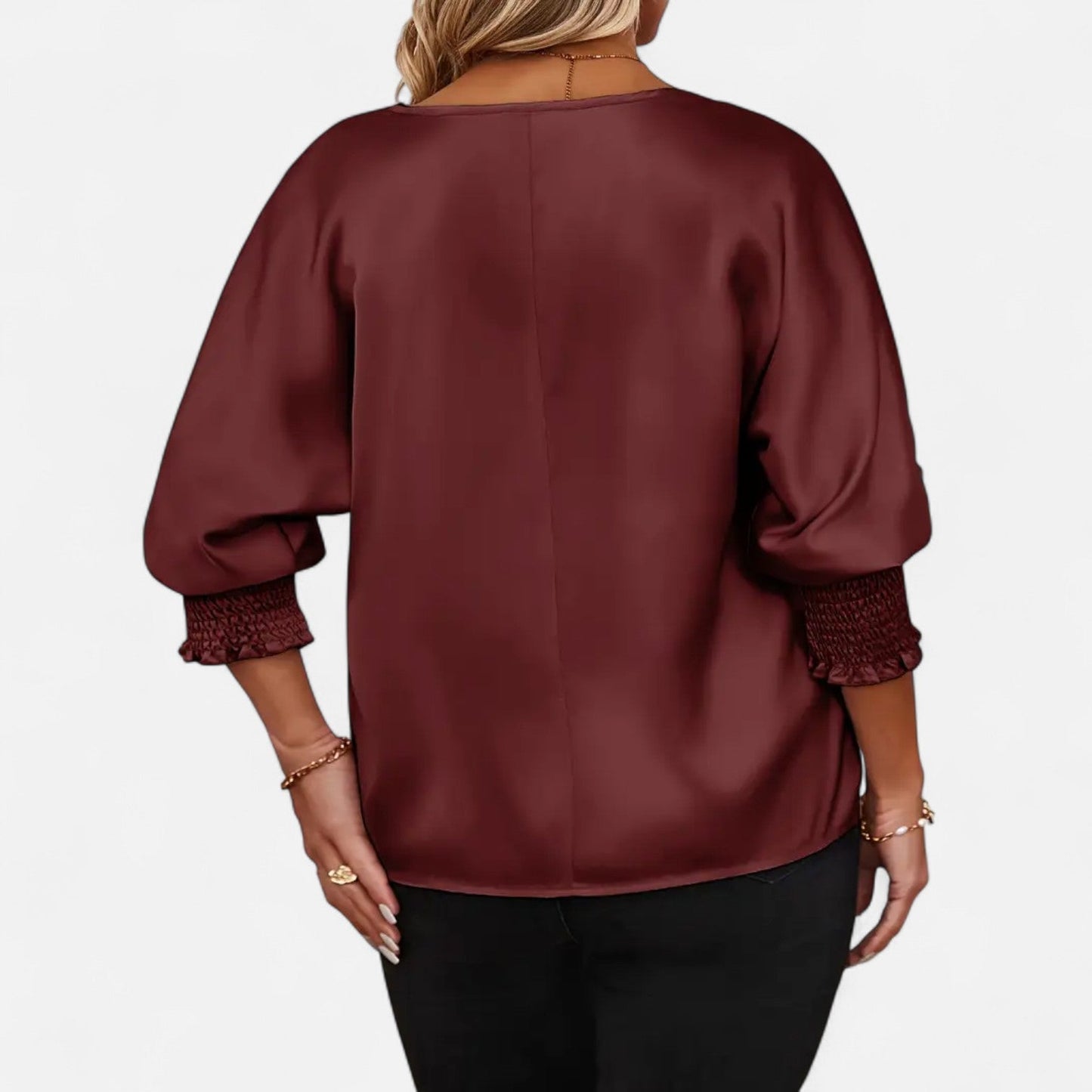 Velmonti Mode | Women's Plus Size Elegant Batwing Blouse