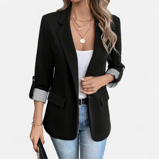 Velmonti Mode | Women’s Relaxed Fit Buttoned Office Blazer