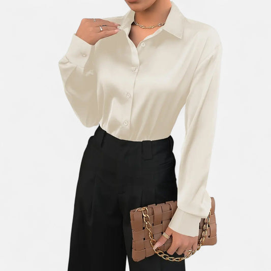 Velmonti Mode | Women's Timeless Satin Blouse