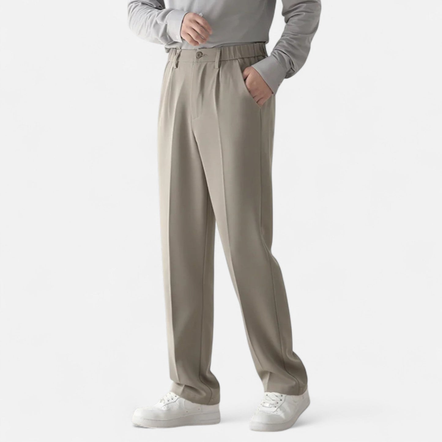 Velmonti Mode | Men’s Draped Tapered Formal Trousers