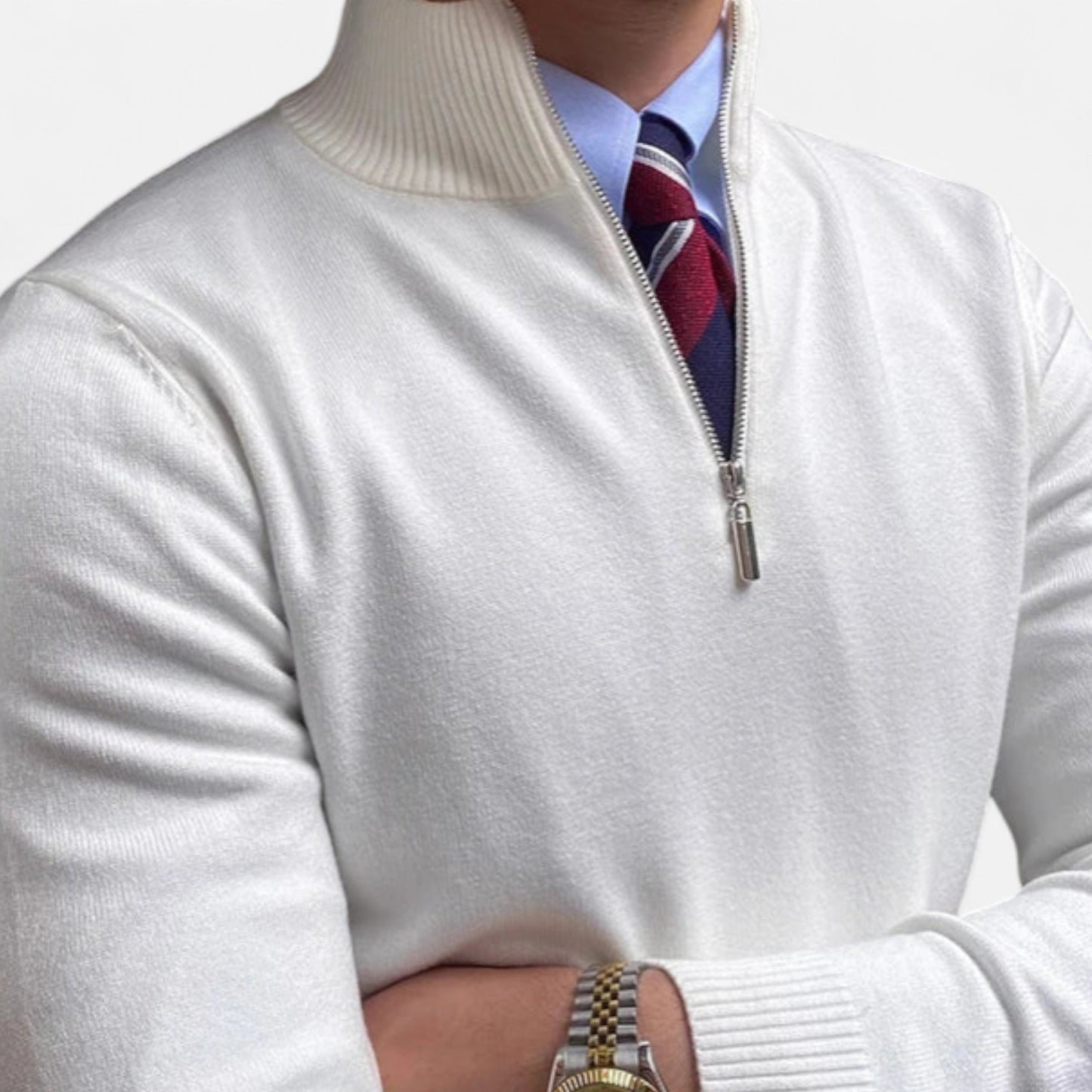 Velmonti Mode | Men’s Wool Blend Half-Zip Jumper