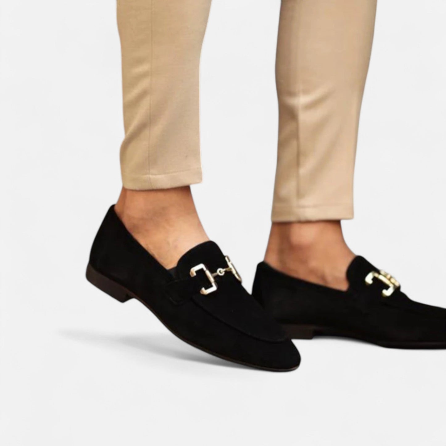 Velmonti Mode | Men’s Classic Suede Bit Loafers