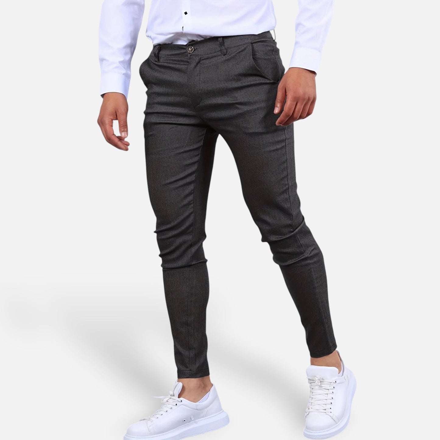 Velmonti Mode | Men’s Modern-Cut Minimalist Chino Trousers