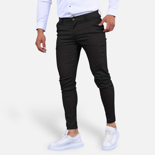 Velmonti Mode | Men’s Modern-Cut Minimalist Chino Trousers