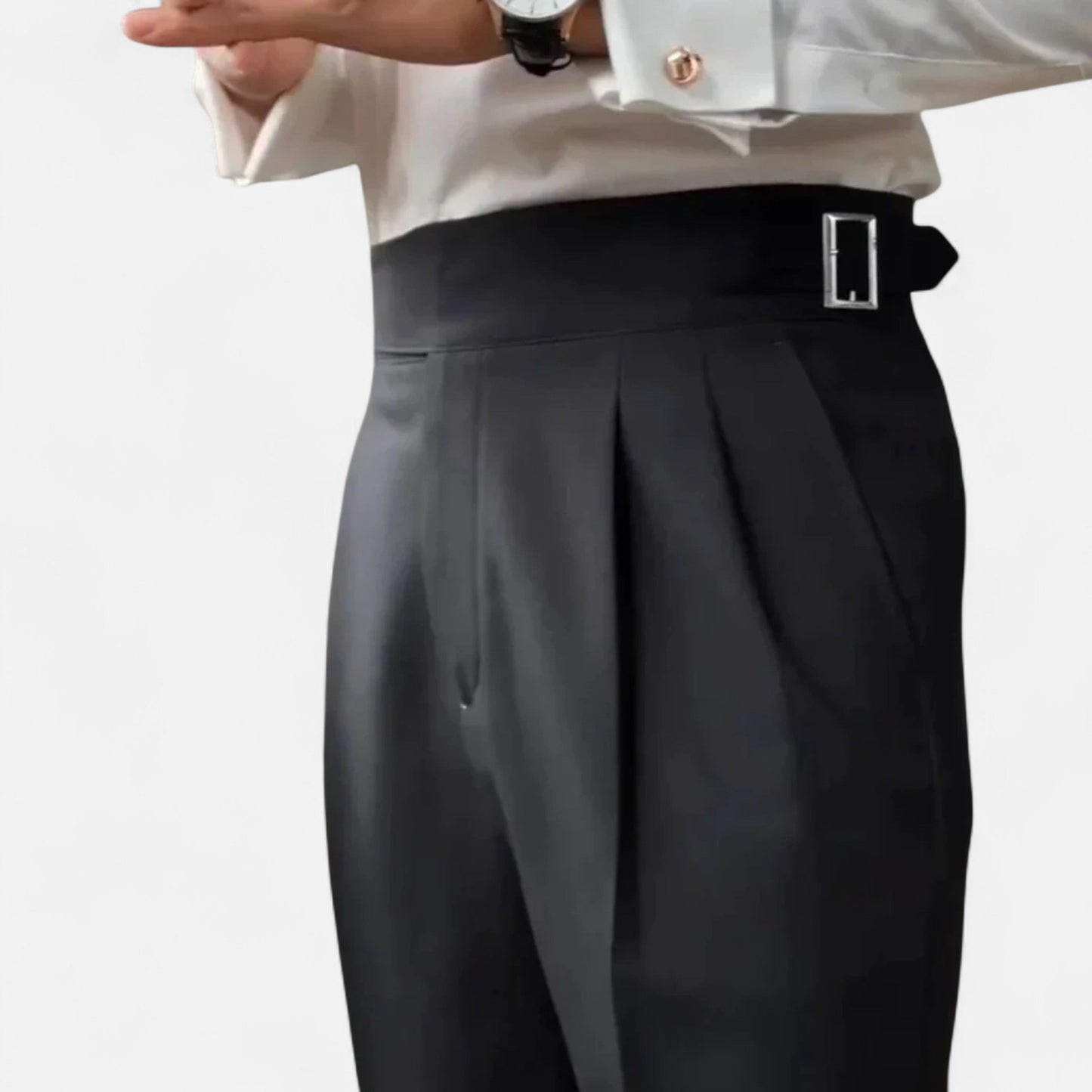 Velmonti Mode | Men’s Savile High-Waisted Pleated Trousers