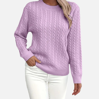 Velmonti Mode | Women’s Casual Loose Fit Round Neck Sweater