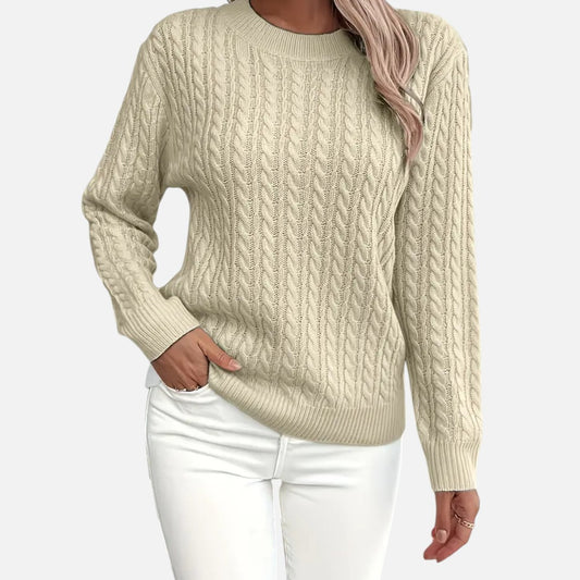 Velmonti Mode | Women’s Casual Loose Fit Round Neck Sweater