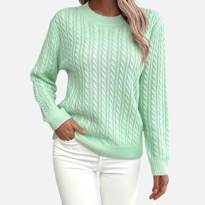Velmonti Mode | Women’s Casual Loose Fit Round Neck Sweater