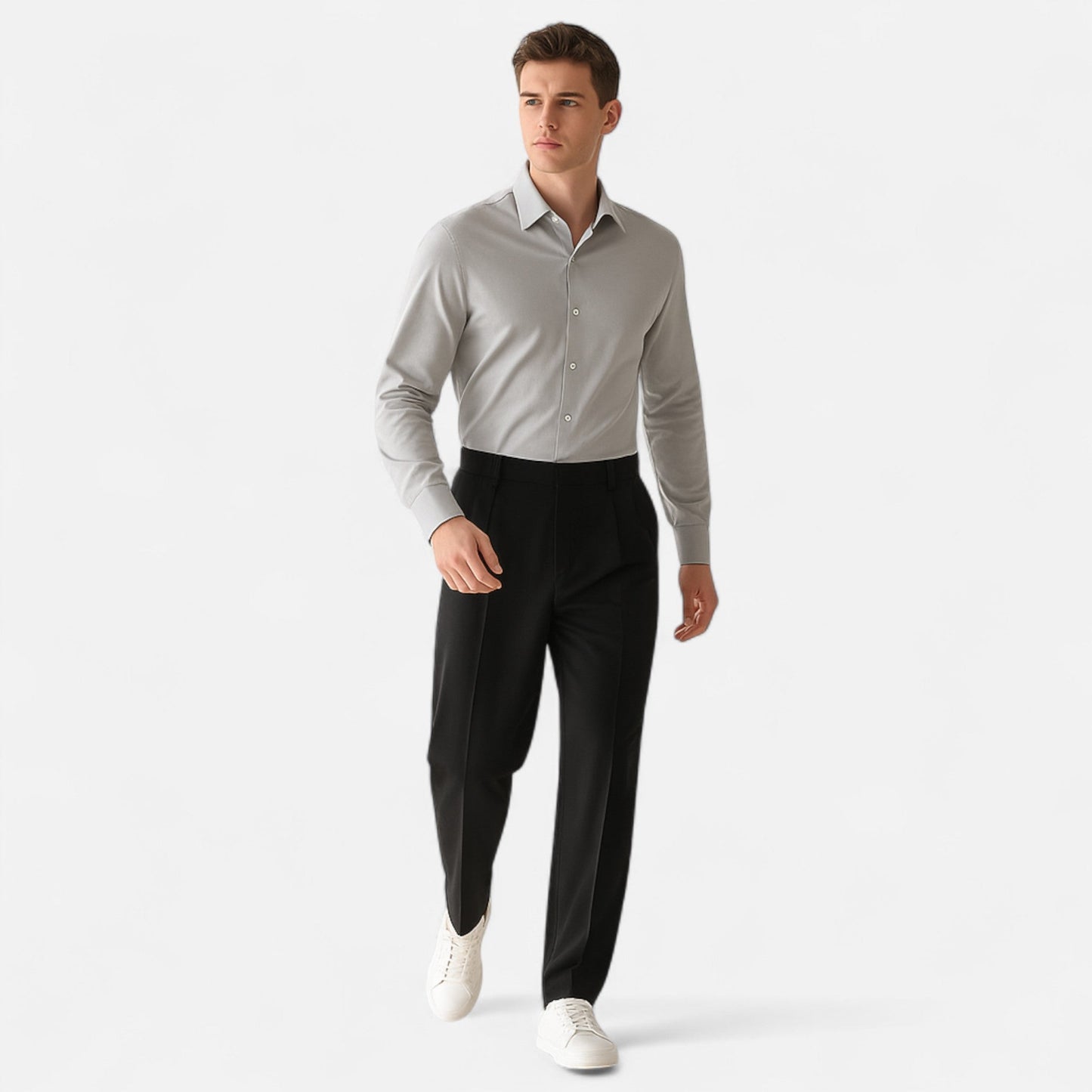 Velmonti Mode | Men’s Draped Tapered Formal Trousers