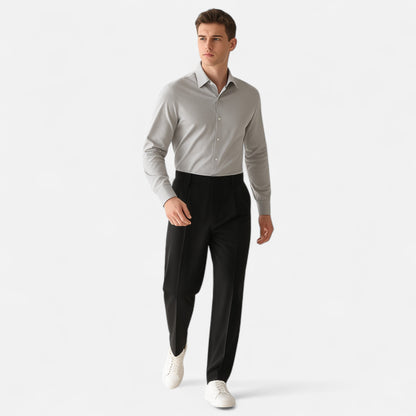 Velmonti Mode | Men’s Draped Tapered Formal Trousers