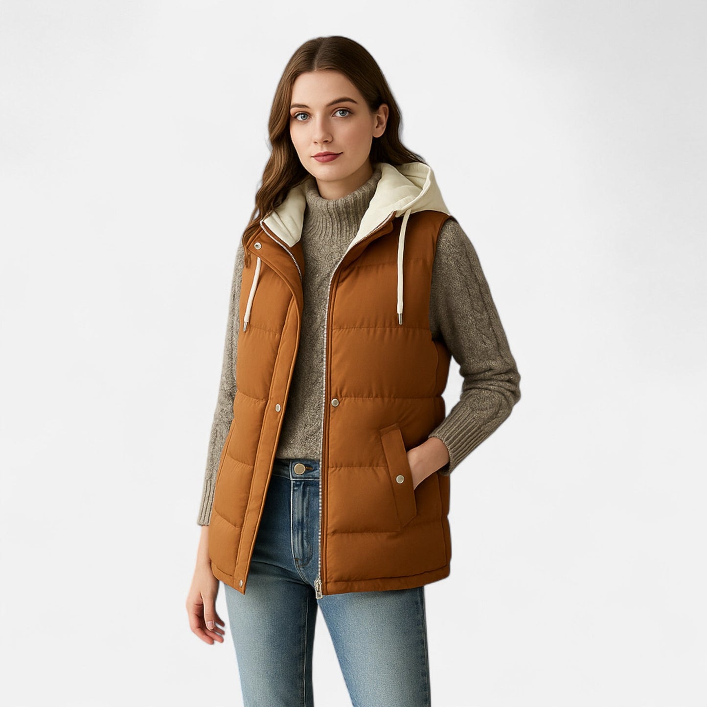 Velmonti Mode | Women’s Lightweight Hooded Puffer Gilet