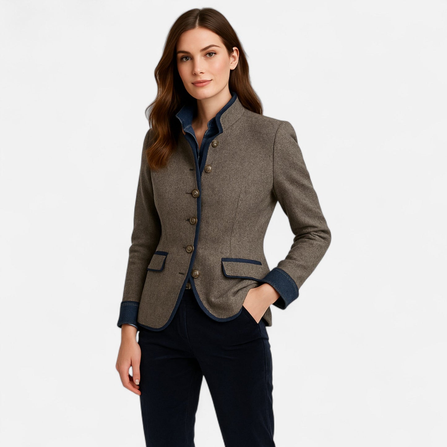 Velmonti Mode | Women’s Elegant Minimalist Long Sleeve Blazer