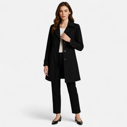 Velmonti Mode | Women’s Classic Belted Mid-Length Trench Coat