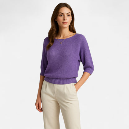 Velmonti Mode | Women’s Soft Knit Elegant Crew Neck Jumper