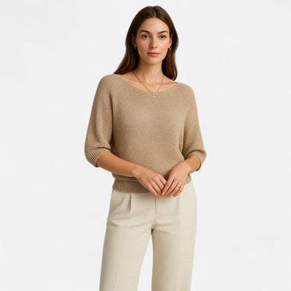 Velmonti Mode | Women’s Soft Knit Elegant Crew Neck Jumper