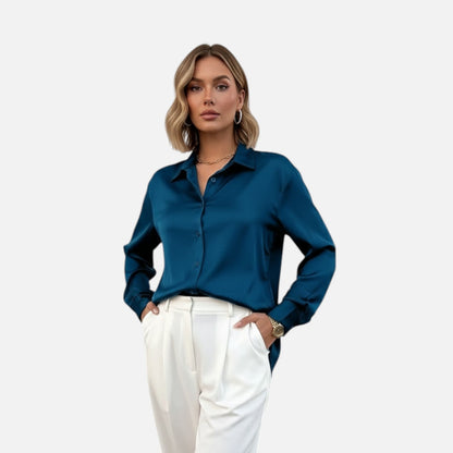 Velmonti Mode | Women's Timeless Satin Blouse