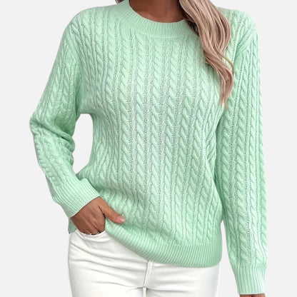 Velmonti Mode | Women’s Casual Loose Fit Round Neck Sweater