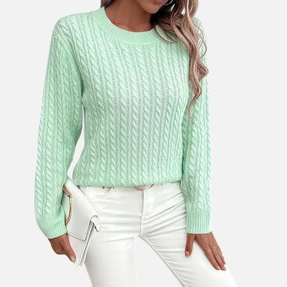 Velmonti Mode | Women’s Casual Loose Fit Round Neck Sweater