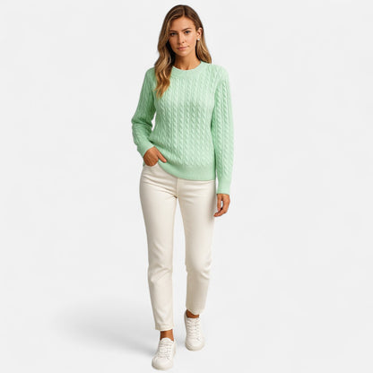 Velmonti Mode | Women’s Casual Loose Fit Round Neck Sweater