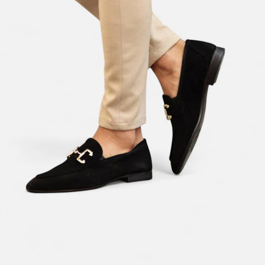 Velmonti Mode | Men’s Classic Suede Bit Loafers