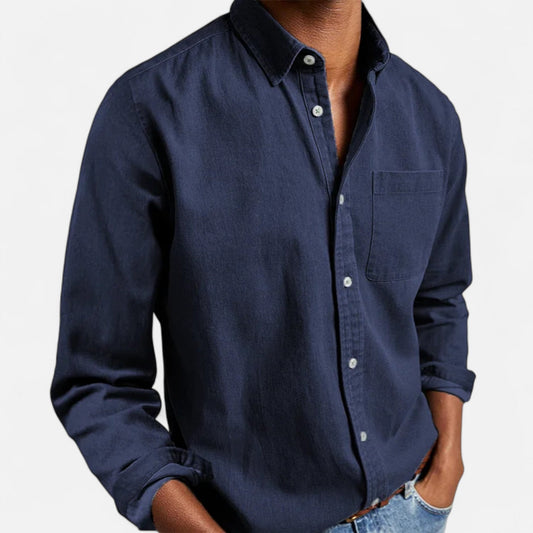 Velmonti Mode | Men’s Estate Cotton Denim Shirt
