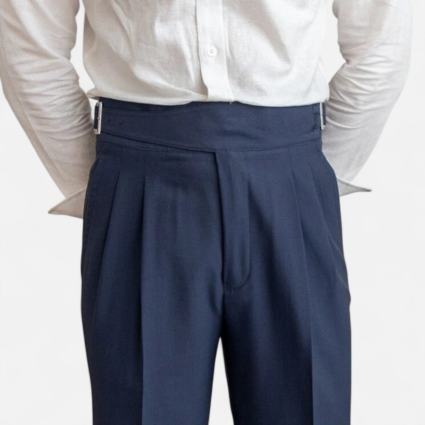 Velmonti Mode | Men’s Savile High-Waisted Pleated Trousers