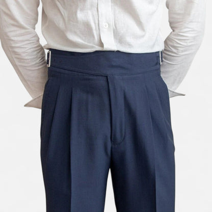 Velmonti Mode | Men’s Savile High-Waisted Pleated Trousers
