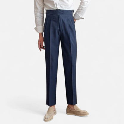 Velmonti Mode | Men’s Savile High-Waisted Pleated Trousers