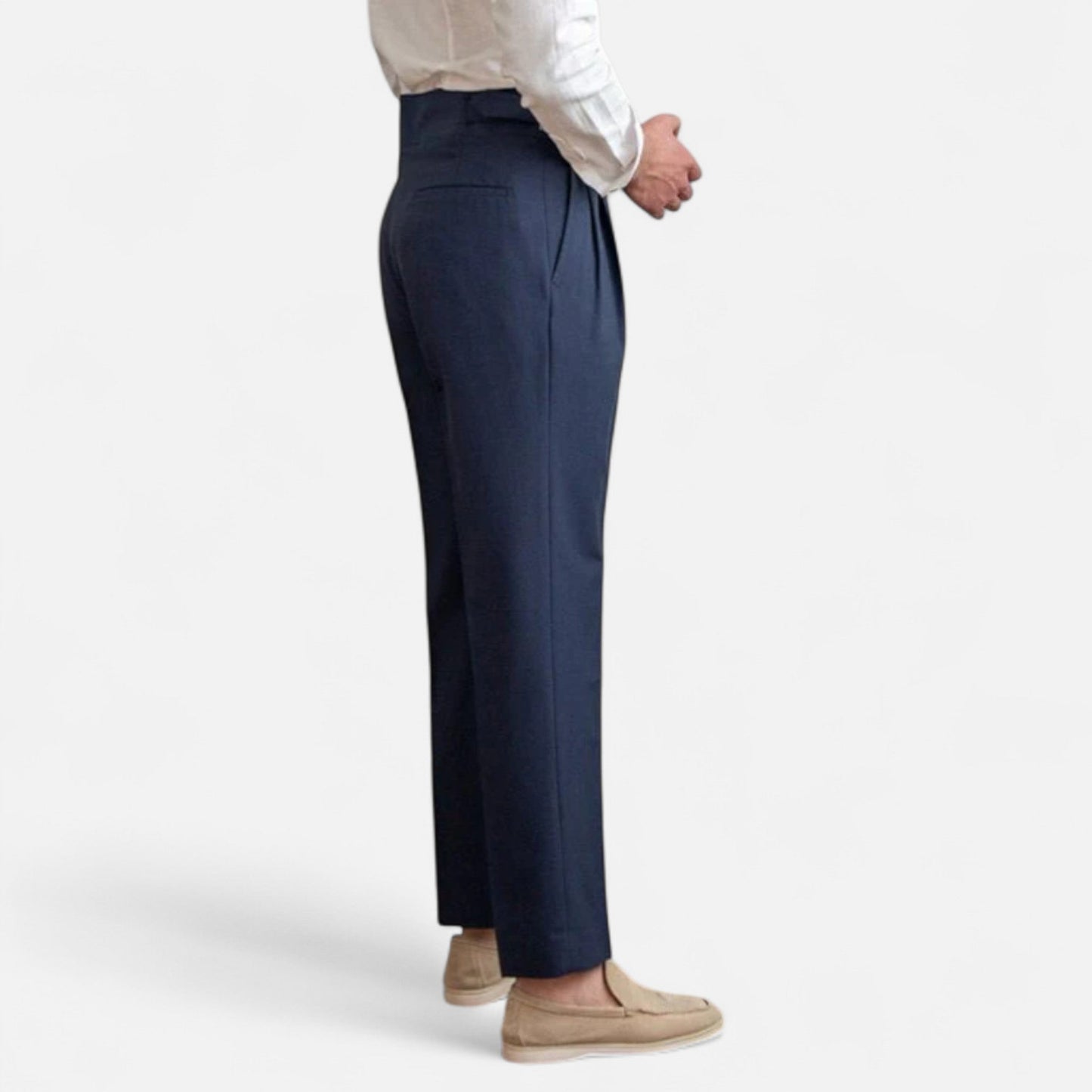 Velmonti Mode | Men’s Savile High-Waisted Pleated Trousers