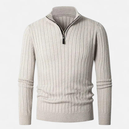 Velmonti Mode | Men’s Cambridge High-Collar Knit Sweater