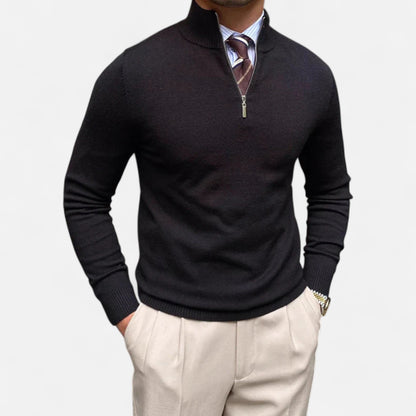 Velmonti Mode | Men’s Wool Blend Half-Zip Jumper