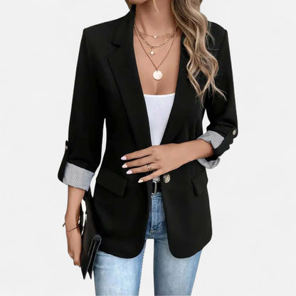 Velmonti Mode | Women’s Relaxed Fit Buttoned Office Blazer