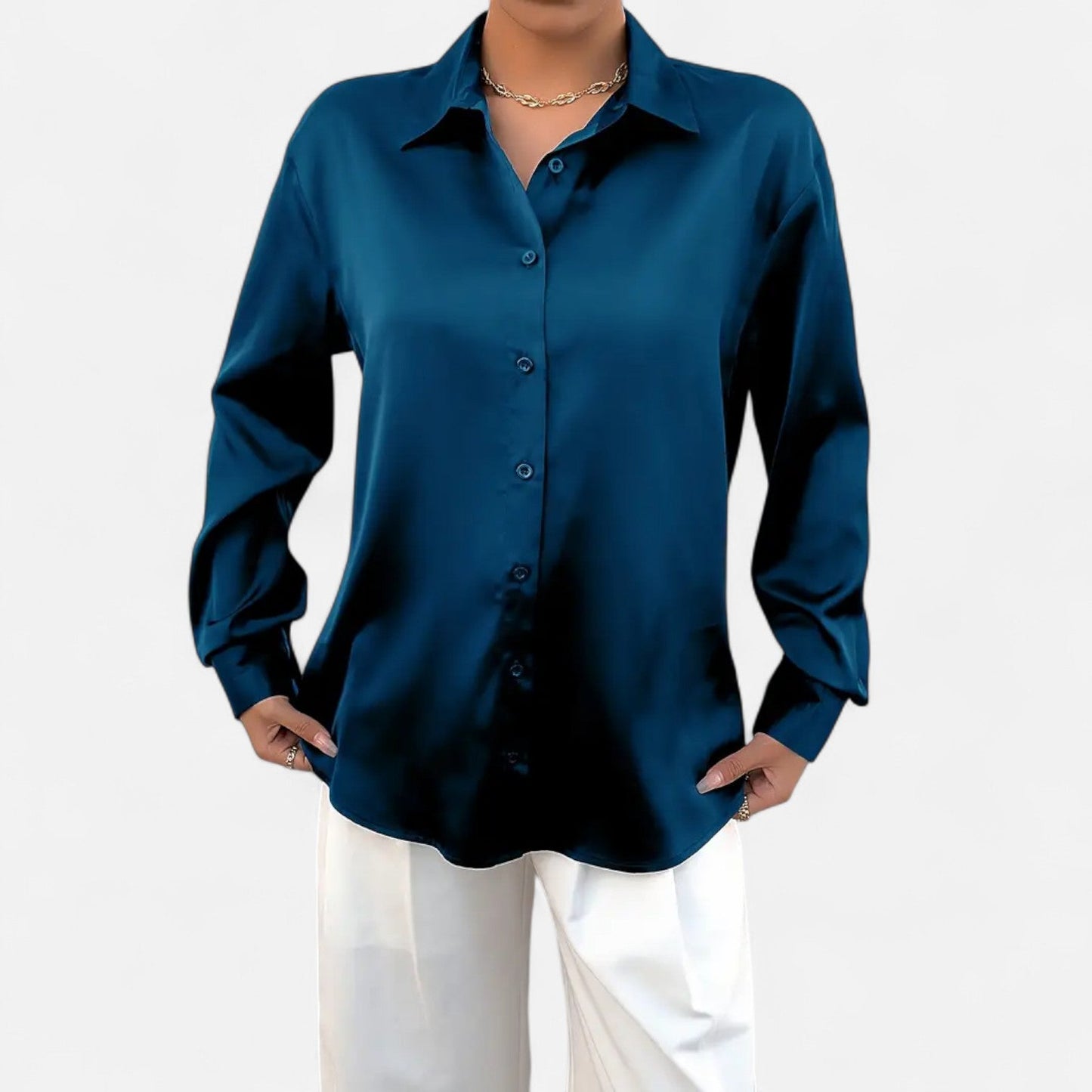 Velmonti Mode | Women's Timeless Satin Blouse
