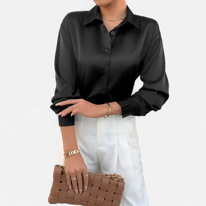 Velmonti Mode | Women's Timeless Satin Blouse