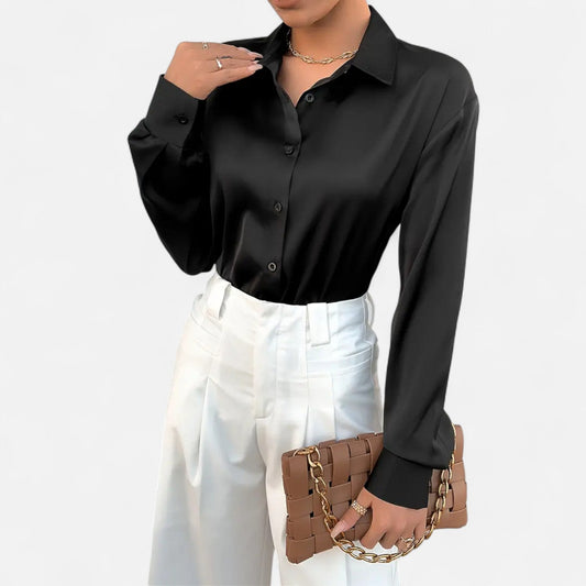 Velmonti Mode | Women's Timeless Satin Blouse