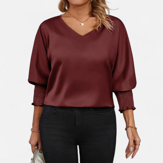 Velmonti Mode | Women's Plus Size Elegant Batwing Blouse