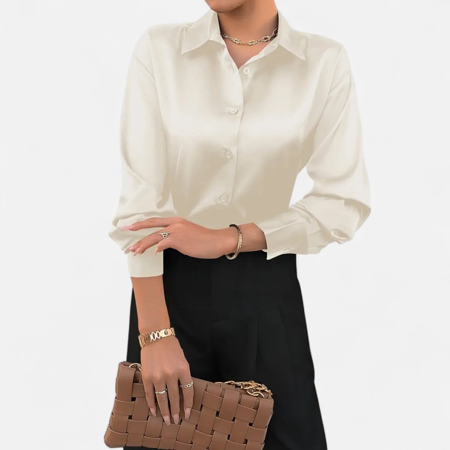 Velmonti Mode | Women's Timeless Satin Blouse
