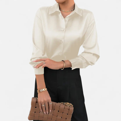 Velmonti Mode | Women's Timeless Satin Blouse