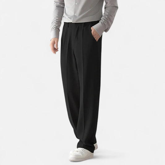 Velmonti Mode | Men’s Draped Tapered Formal Trousers