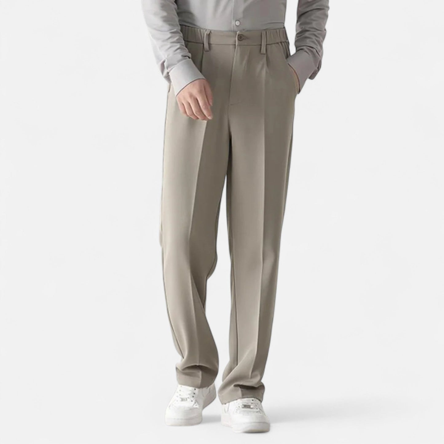 Velmonti Mode | Men’s Draped Tapered Formal Trousers