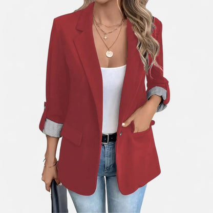 Velmonti Mode | Women’s Relaxed Fit Buttoned Office Blazer