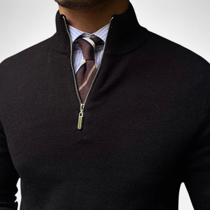 Velmonti Mode | Men’s Wool Blend Half-Zip Jumper