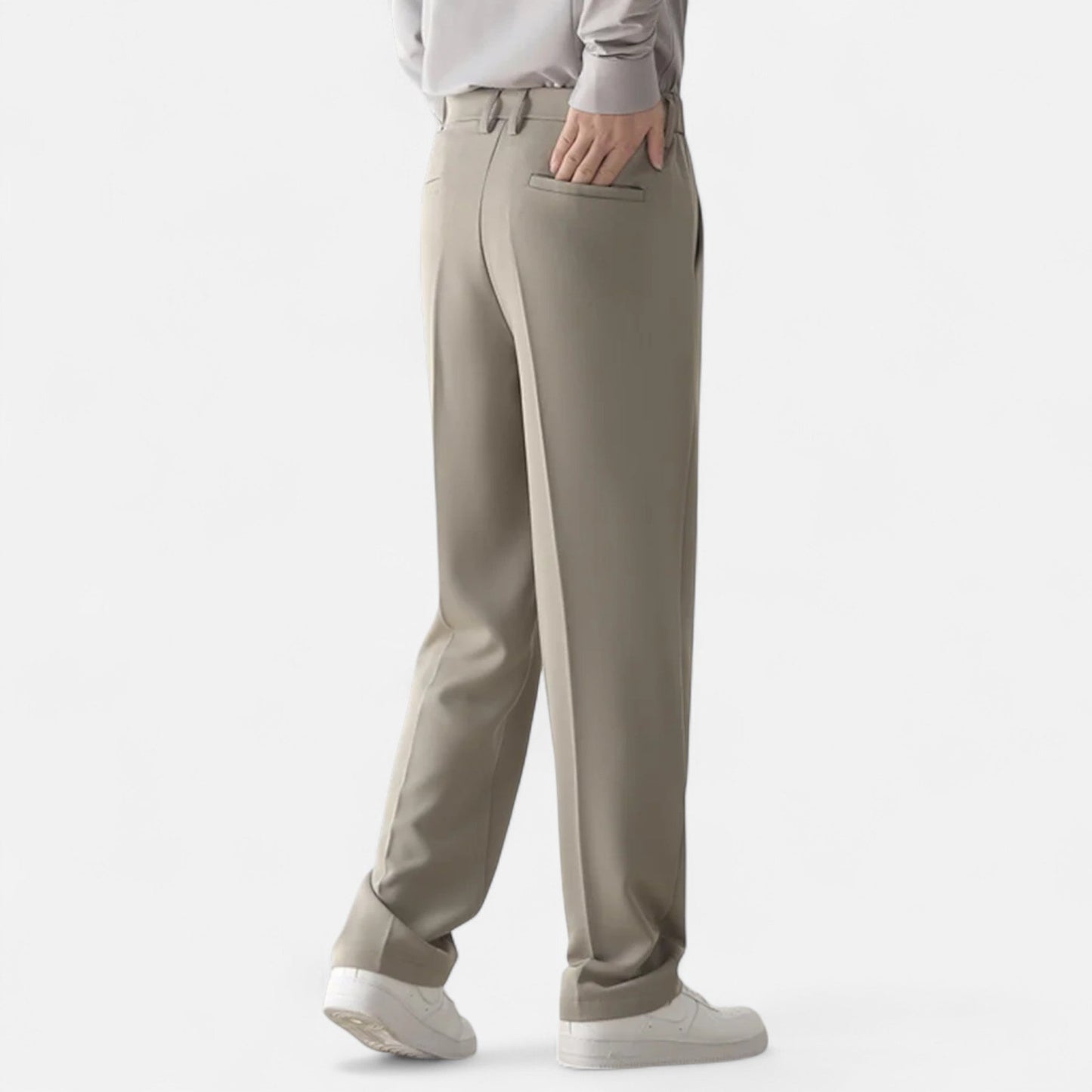 Velmonti Mode | Men’s Draped Tapered Formal Trousers