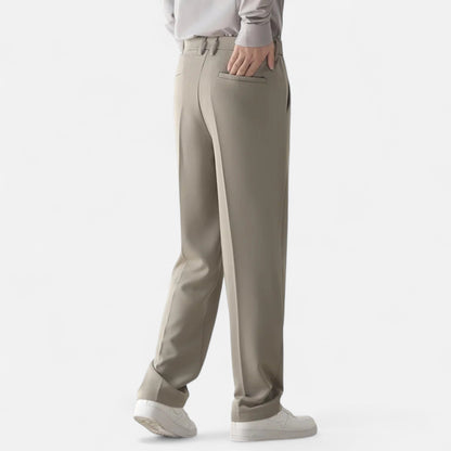Velmonti Mode | Men’s Draped Tapered Formal Trousers
