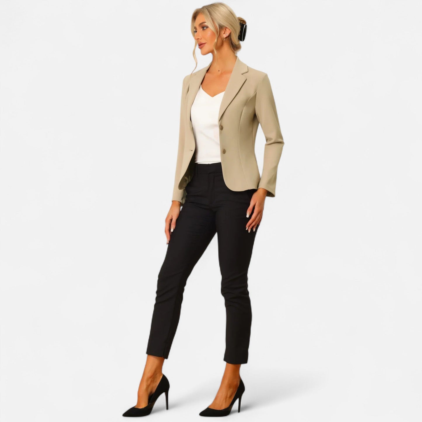 Velmonti Mode | Women’s Stretch Tailored Office Blazer