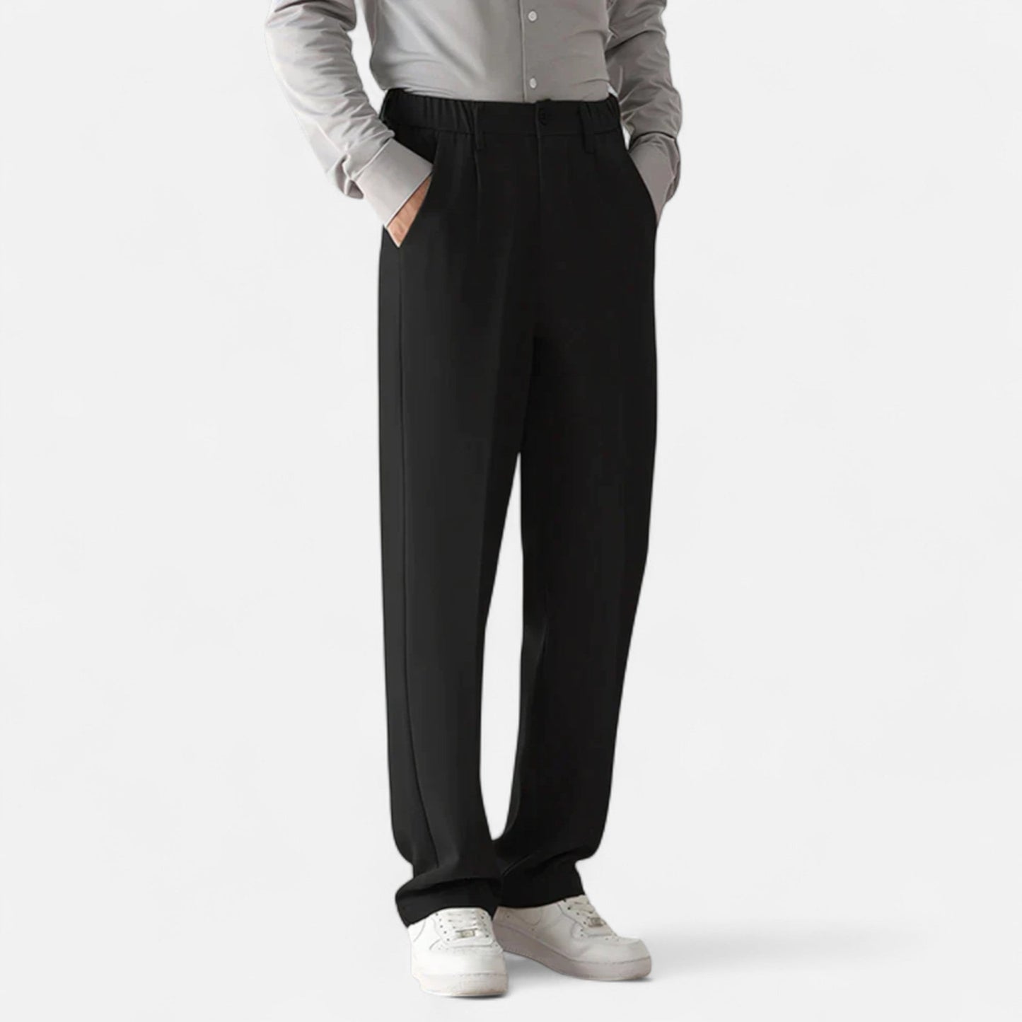 Velmonti Mode | Men’s Draped Tapered Formal Trousers
